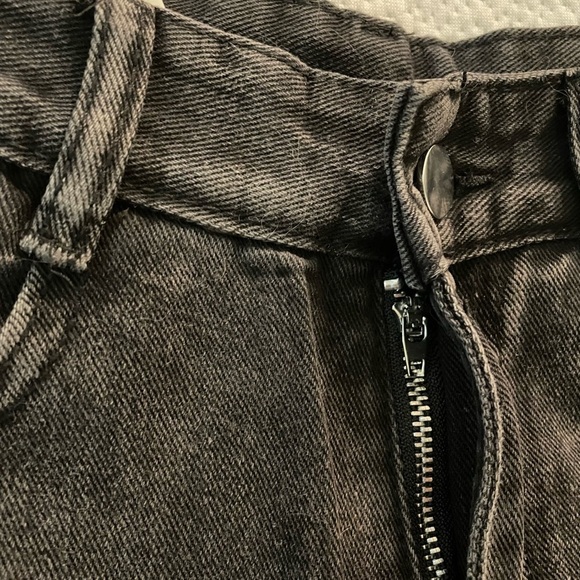 Y2K baggy wide leg denim jeans with Butterfly Detail bell bottoms Size 2 NEW - Picture 8 of 16